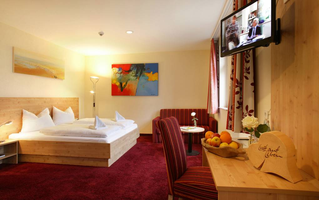Gemütliches Doppelzimmer im Hotel Zuflucht