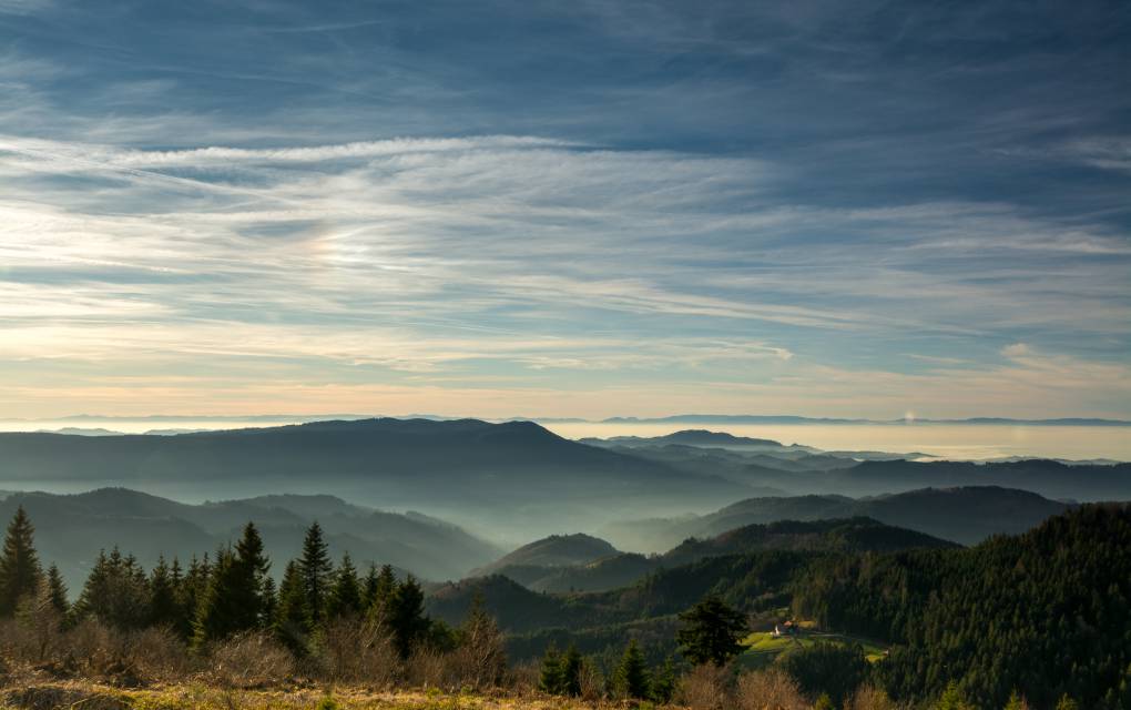 Panorama Ausblick auf den Schwarzwald