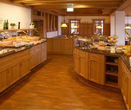 Frühstücksbuffet im Hotel Zuflucht