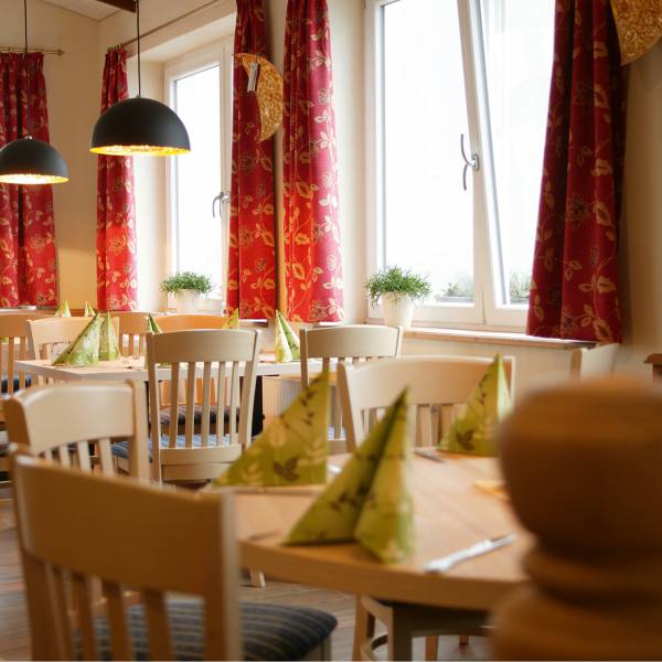 Frühstücksraum im Hotel Zuflucht