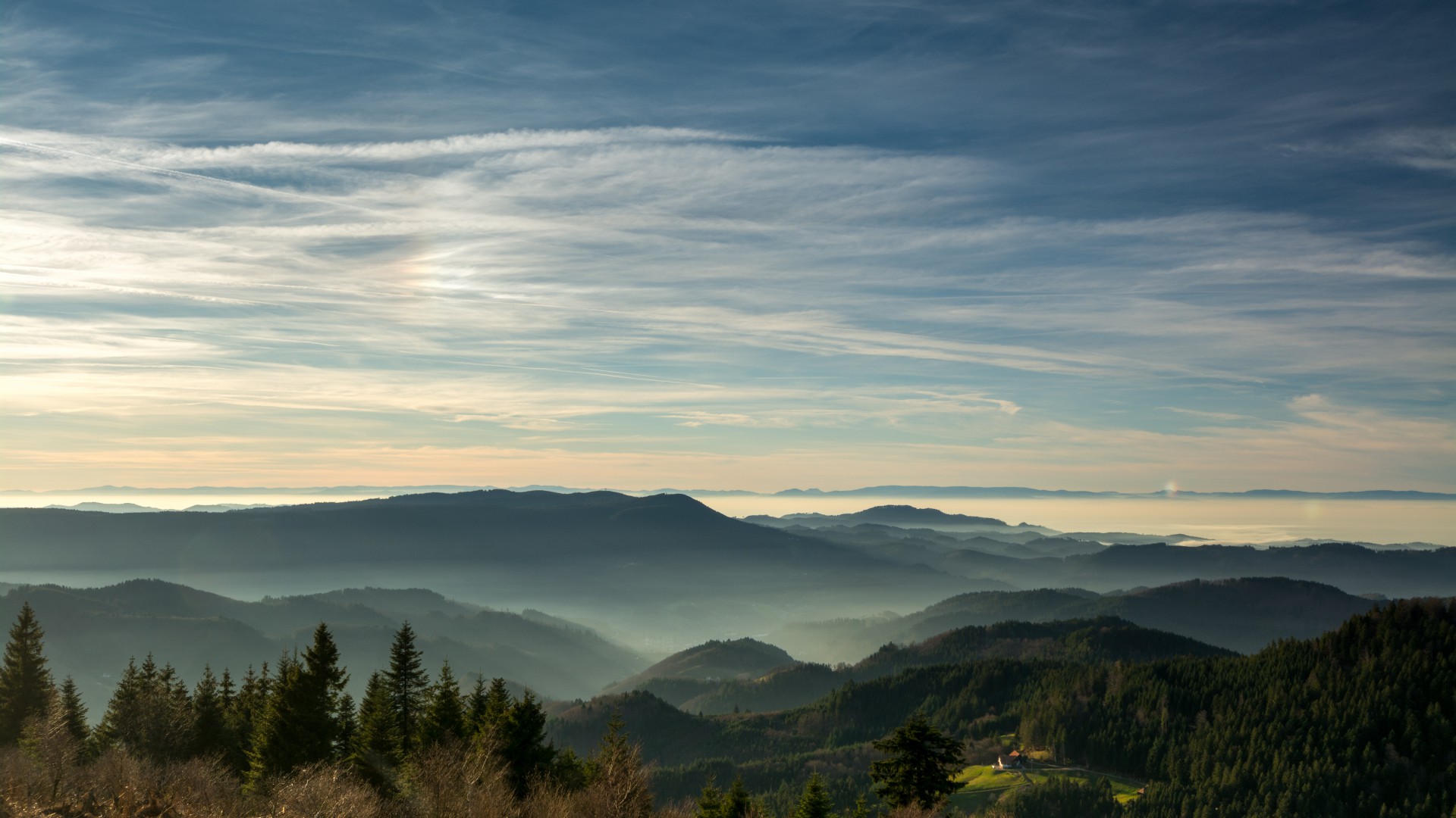 Panorama Ausblick auf den Schwarzwald